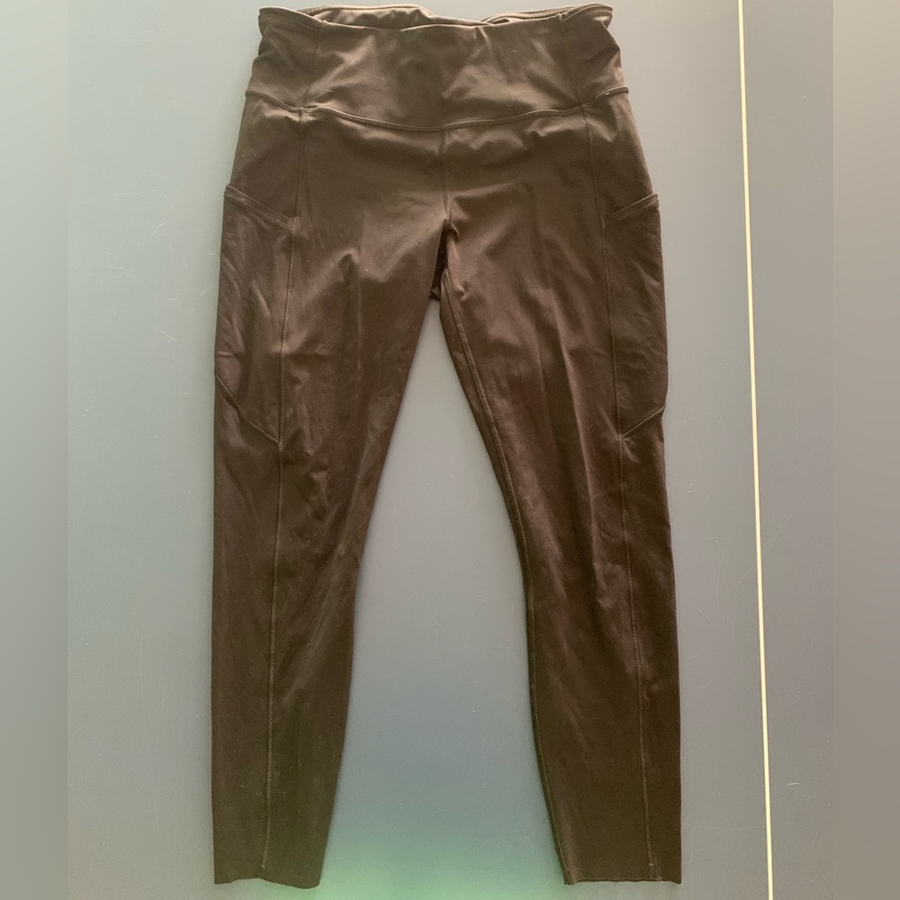 Lululemon Black High-Waisted Leggings, size 10
